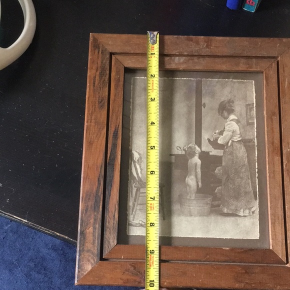Picture with  original wood frame - Picture 8 of 8
